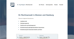 Desktop Screenshot of anwalt-dr-wegner.de